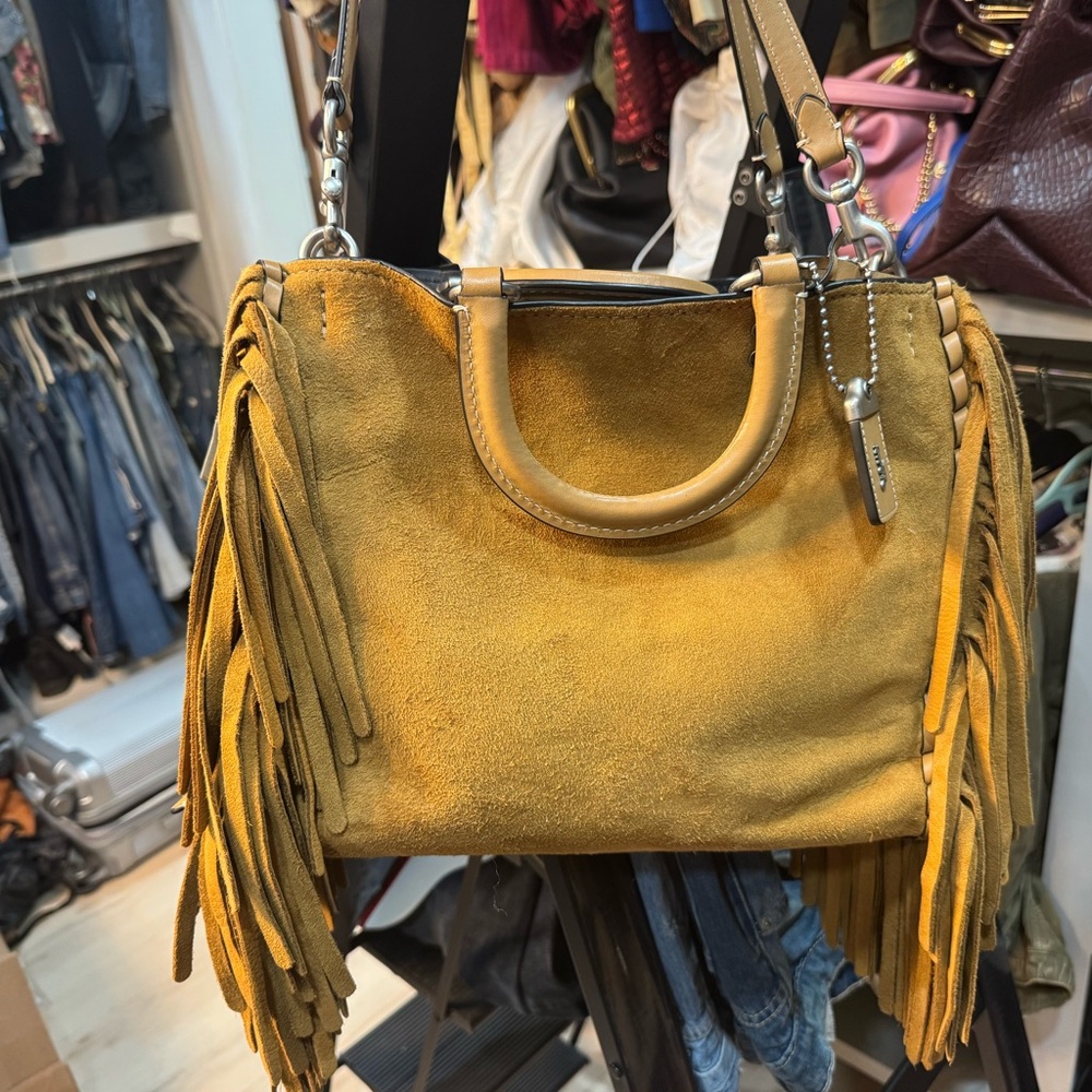 Like new COACH Fringe ROGUE Handbag